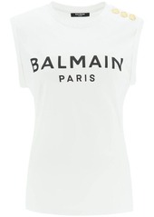 Balmain logo top with buttons