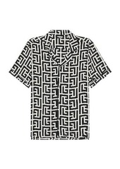 BALMAIN Macro Monogram Pyjama Shirt