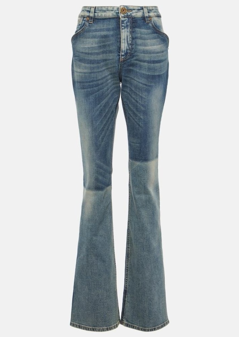 Balmain Mid-rise bootcut jeans