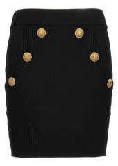 BALMAIN Mini knit skirt