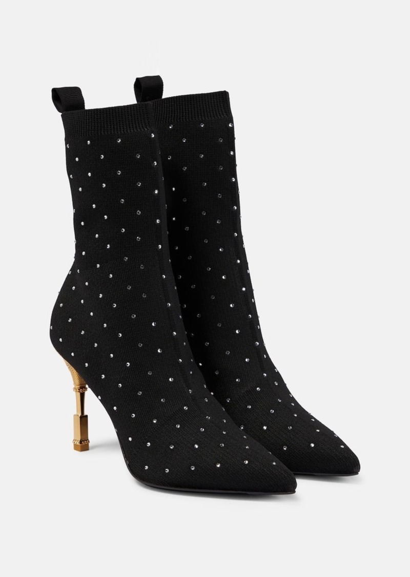 Balmain Moneta embellished ankle boots