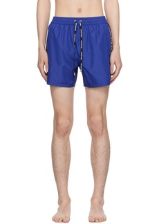 Balmain Navy Printed Swim Shorts