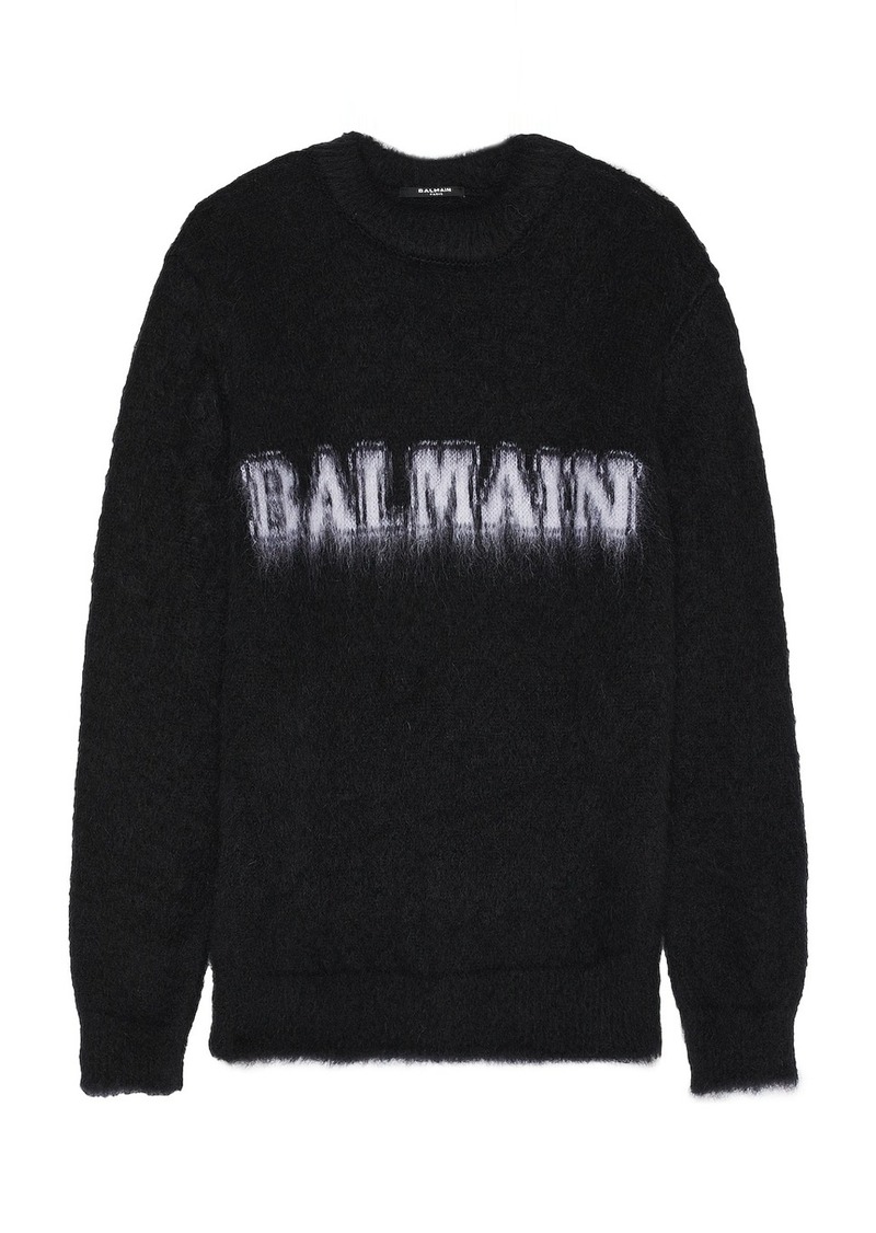 BALMAIN Retro Brushed Mohair Sweater