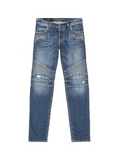 BALMAIN Ribbed Tapered Jeans