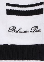 Balmain Signature Cotton Blend Cardigan