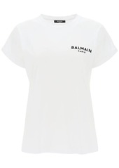 Balmain t-shirt with flocked logo print