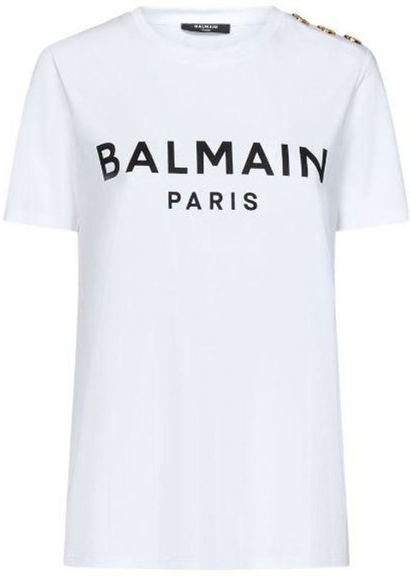 Balmain T-shirts and Polos White