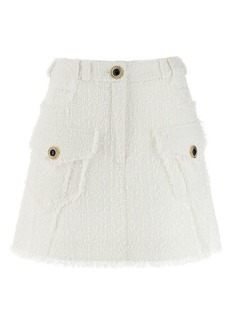 BALMAIN Tweed mini skirt