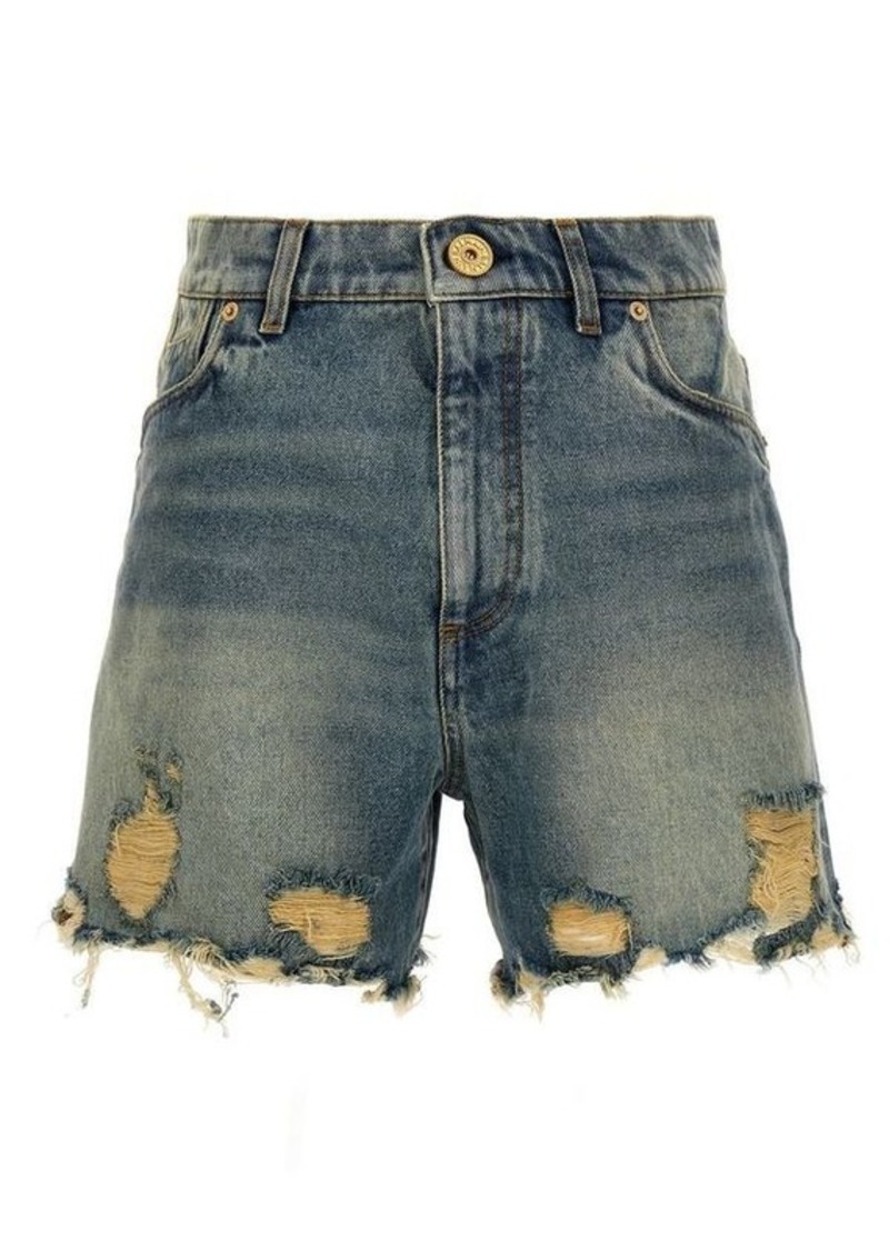 BALMAIN Vintage denim shorts