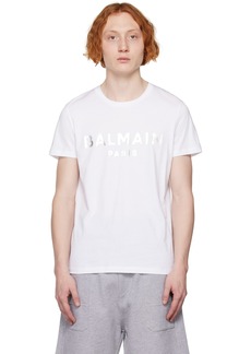 Balmain White Metallic T-Shirt