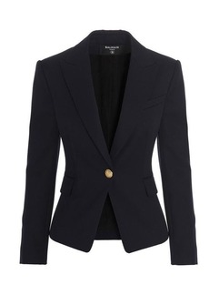 BALMAIN Wool single breast blazer jacket