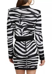 Disney x Balmain: The Lion King Zebra Knit Jacquard Cardigan