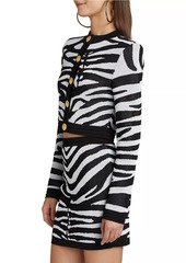 Disney x Balmain: The Lion King Zebra Knit Jacquard Cardigan