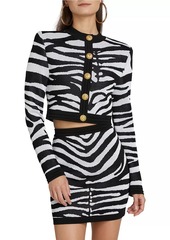 Disney x Balmain: The Lion King Zebra Knit Jacquard Cardigan