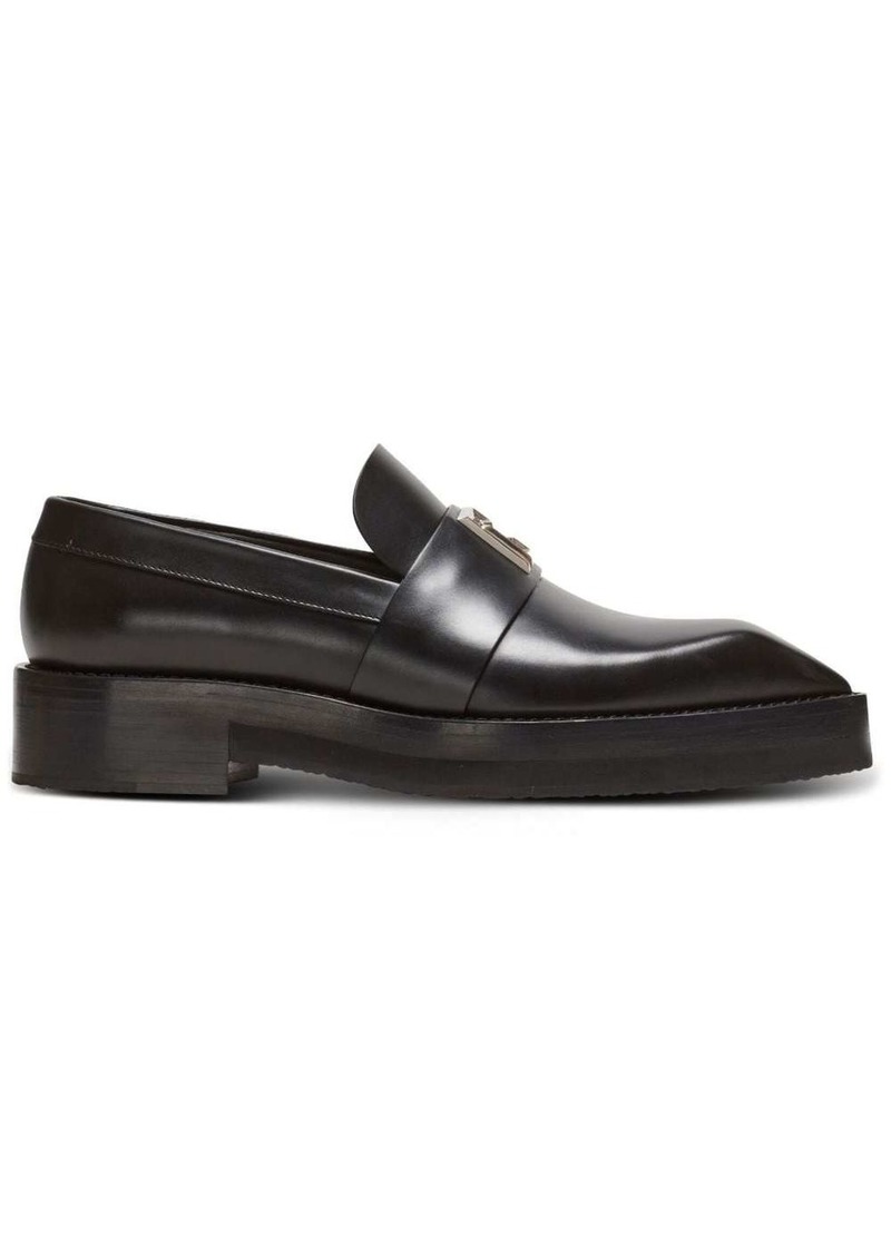 Balmain Ben logo-lettering loafers