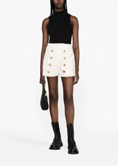 Balmain button-embellished tweed shorts