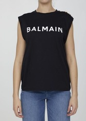 Balmain Black top with logo