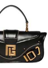 Balmain Blaze Leather Top Handle Bag