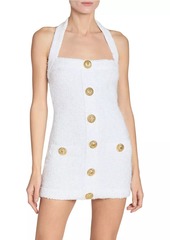 Balmain Bouclé Halterneck Minidress