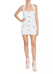 Balmain Bouclé Halterneck Minidress