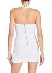 Balmain Bouclé Halterneck Minidress