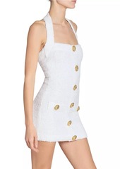 Balmain Bouclé Halterneck Minidress