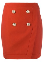 Balmain button detail skirt