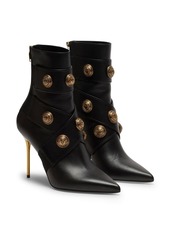 Balmain button-embellished ankle boots