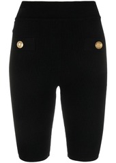 Balmain button-embellished cycling shorts