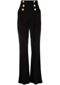 Balmain button-embellished high-rise trousers