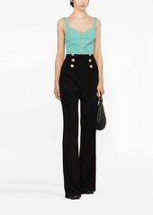 Balmain button-embellished high-rise trousers