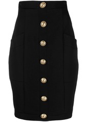 Balmain button-embellished skirt