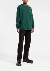 Balmain button-embossed knitted jumper