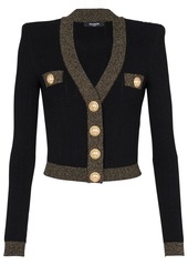 Balmain button-front knitted cardigan