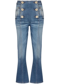 Balmain buttoned bootcut jeans