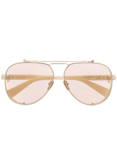 Balmain Captaine pilot-frame tinted sunglasses