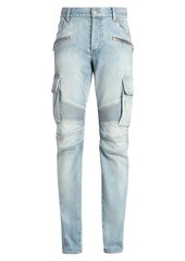 Balmain Cargo Tapered Jeans-Light Blue