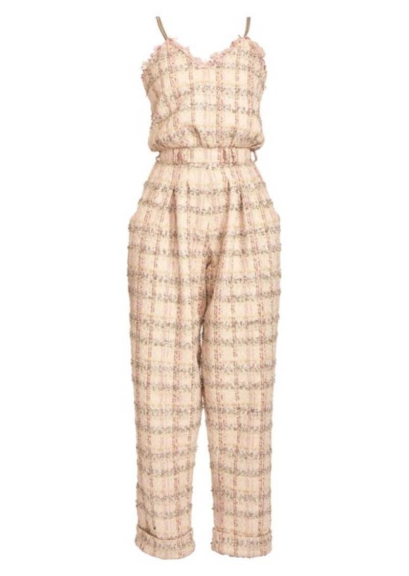 tweed jumpsuit