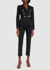 Balmain Co Denim Six Button Blazer