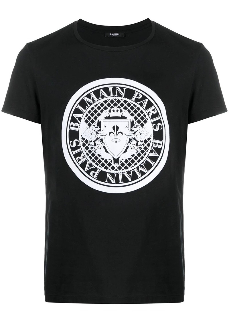 Balmain flocked coin T-shirt