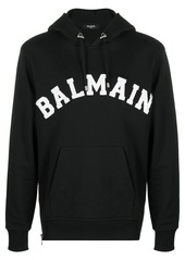 Balmain College logo cotton hoodie