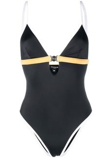 Balmain colour-block fitted swimsuit