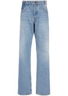 Balmain contrast-pocket wide-leg jeans
