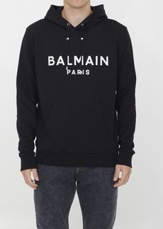 Balmain Cotton hoodie with logo