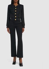 Balmain Crepe Flared Pants