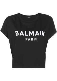 Balmain cropped logo T-shirt