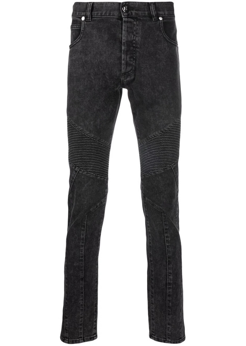 Balmain debossed-logo detail jeans