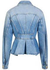 Balmain Denim Ruffled Jacket