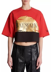 Disney x Balmain: The Lion King Baseball Cotton T-Shirt