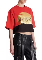 Disney x Balmain: The Lion King Baseball Cotton T-Shirt